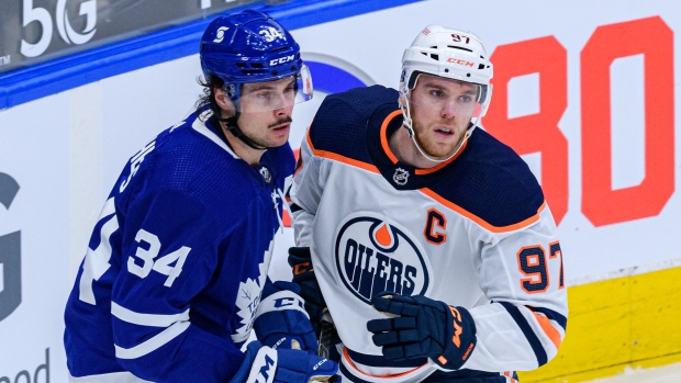 Vinnande hjärtan mellan Toronto Maple Leafs och Edmonton Oilers
